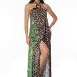 ABITO AMERICANO ANELLO GREEN ANIMALIER