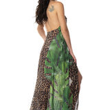 ABITO AMERICANO ANELLO GREEN ANIMALIER