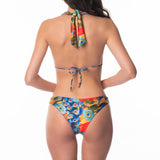 Bikini Triangolo Stringhe Peacock