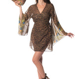 Kimono Corto Peacock Animalier