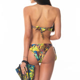 Bikini Fascia Ferretto Oro Color Animalier