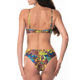Bikini Push Up Anelli Oro Color Animalier