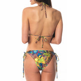 Sottogiaccsa / Costume Trikini Stringhe Passamaniera Color Animalier