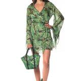 Kimono Corto Foglia Zebra