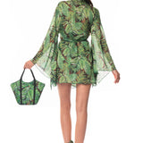 Kimono Corto Foglia Zebra