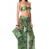 Pantalone Largo Foglia Zebra