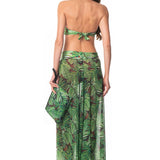 Pantalone Largo Foglia Zebra