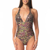 Sottogiacca / Costume Intero Paillettes Mimetico Maculato