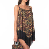 Mini Abito Francia Mimetico Maculato