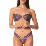 Bikini Fascia Anello Oro Purple Python