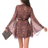 Kimono Corto Purple Python