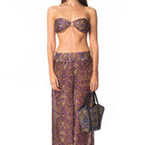 Pantalone Largo Purple Python