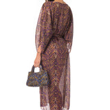 Kimono Lungo Purple Phyton