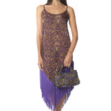 Abito Frangia Purple Python