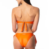 Bikini Fascia Ferretto Oro Shine Arancione