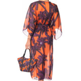 Kimono Lungo Palm And Sun