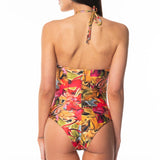 Sottogiacca / Costume Intero Incrociato Cerchio Oro Latin Brazil