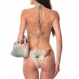 Bikini Triangolo Tubolari Oro Elegance