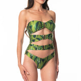 Sottogiacca / Costume Intero Fibbie Oro Green Luxury