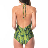 Sottogiacca / Costume Intero Stringhe Green Luxury