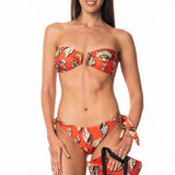Bikini Fascia Ferretto Oro Marina red