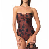 Sottogiacca / Costume Intero Ferretto Strass Luxury Chocolate