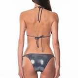 Bikini Triangolo Anelli Silver Foil