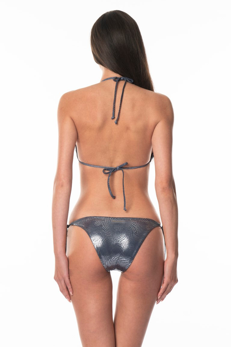 Bikini Triangolo Anelli Silver Foil