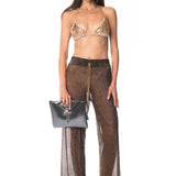 Pantalone Largo Bronzo