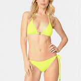 Bikini triangolo spirale oro Monocrome