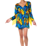 KIMONO CORTO FRANGIA  PIUME