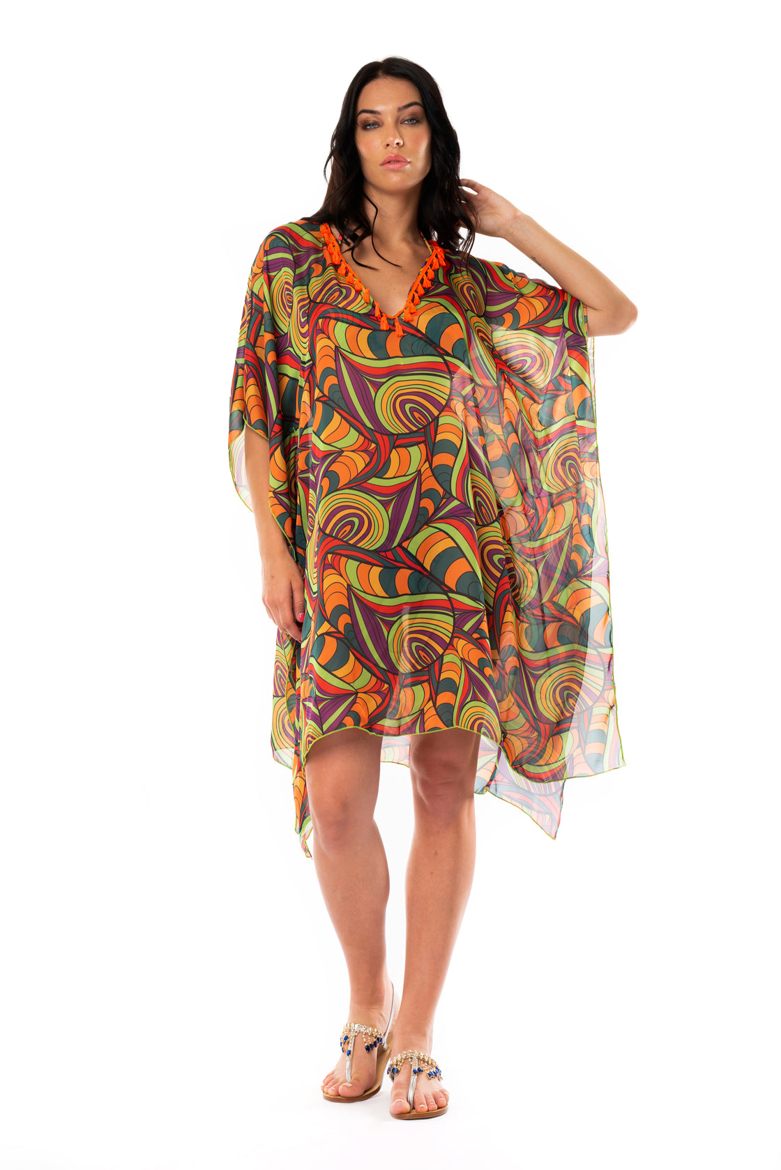 CAFTANO CORTO PASSAMANERIA – acquadicocco