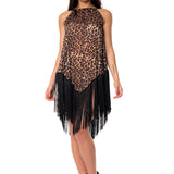 MINI ABITO FRANGIA ANIMALIER