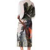 KIMONO LUNGO+CINTURA PARROTS