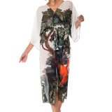 KIMONO LUNGO+CINTURA PARROTS