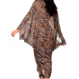 CAFTANO LUNGO ZEBRATO