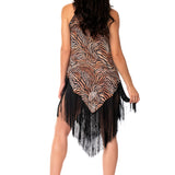 MINI ABITO FRANGIA ZEBRATO