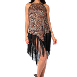 MINI ABITO FRANGIA ZEBRATO