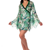 KIMONO CORTO PASSAMANERIA TROPICAL