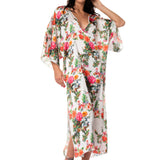 CAFTANO LUNGO SPACCHI GARDEN FLOWERS