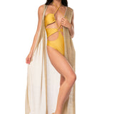 GILET LUNGO RETE ORO