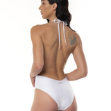 Sottogiacca / Intero Frangia Corallini Bianco Piume