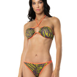 BIKINI FASCIA LUREX ZEBRA VIOLA