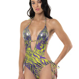 TRIKINI NAPPINA PAILLETTES ZEBRA VIOLA