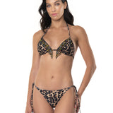 BIKINI TRIANGOLO FRANGIA CORALLINI ANIMALIER