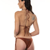 BIKINI TRIANGOLO PAILLETTES ANIMALIER