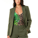 Sottogiacca / Intero Classico Green Animalier