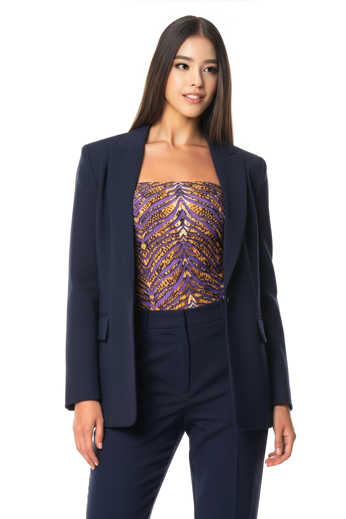 Sottogiacca / Costume Intero Coulisse Nappine Purple Python