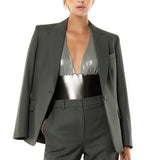 Sottogiacca / Costume Intero Rete Argento Laminato