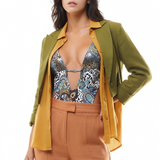 Sottogiacca / Costume Intero Stringhe Paillettes Animalier